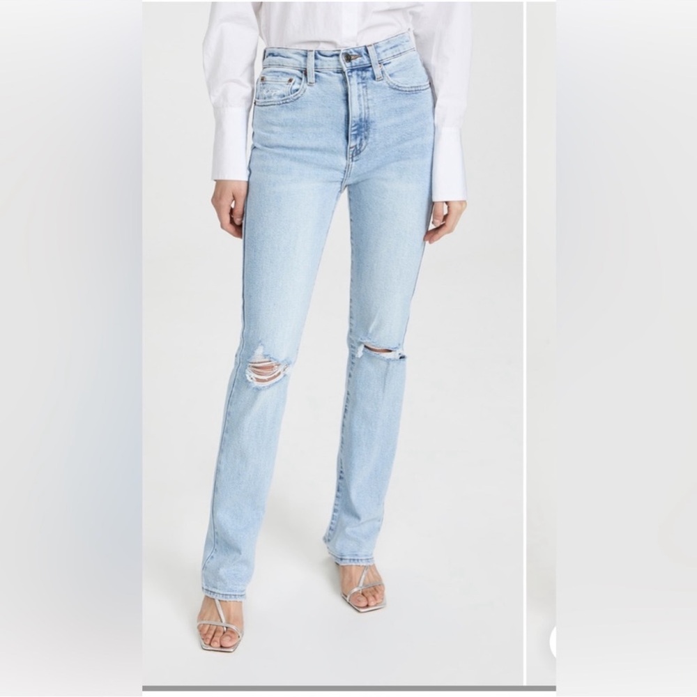 Dana High Rise Distressed Bootcut jeans - Picture 2 of 5